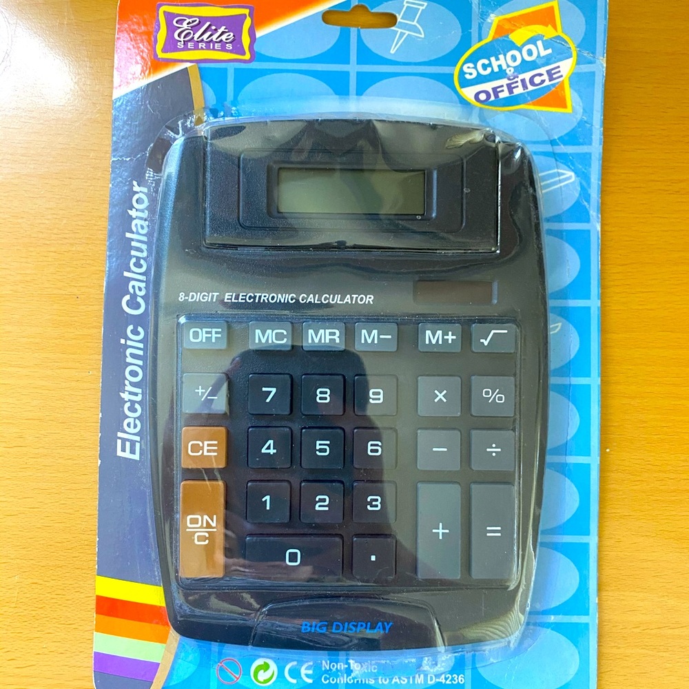 🔖 NWT - Large Desk Calculator